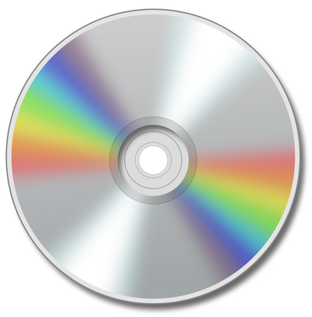 a cd with a rainbow sheen